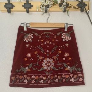 altar’d State embroidered skirt